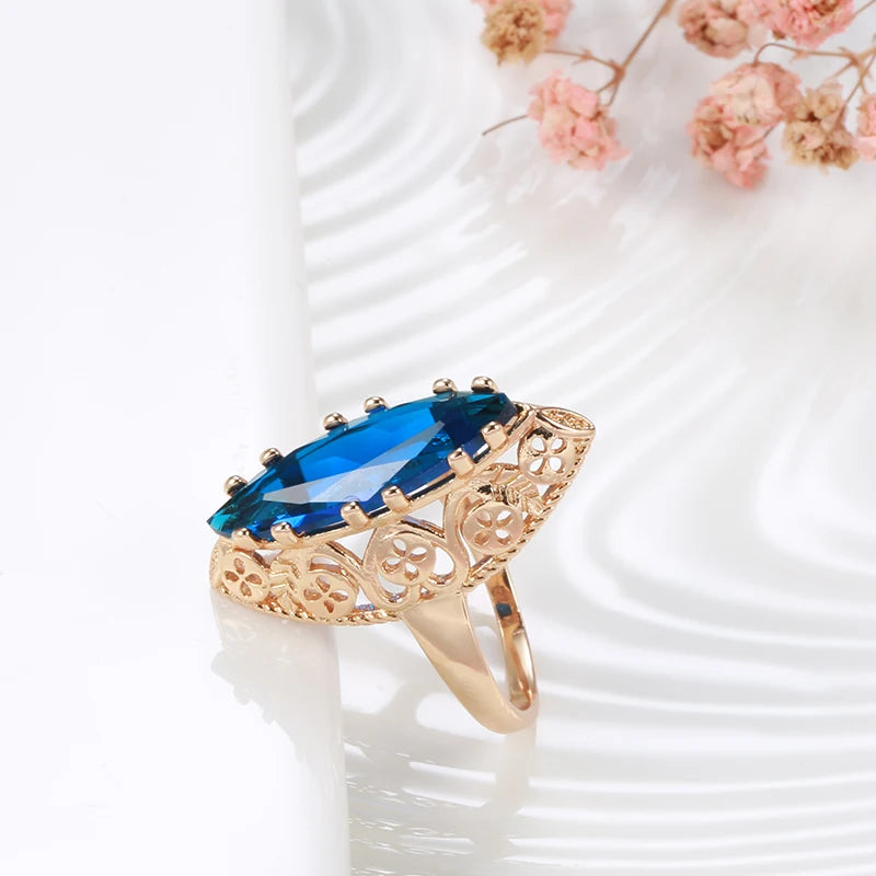 New 585 Rose Gold Ethnic Bride Wedding Rings