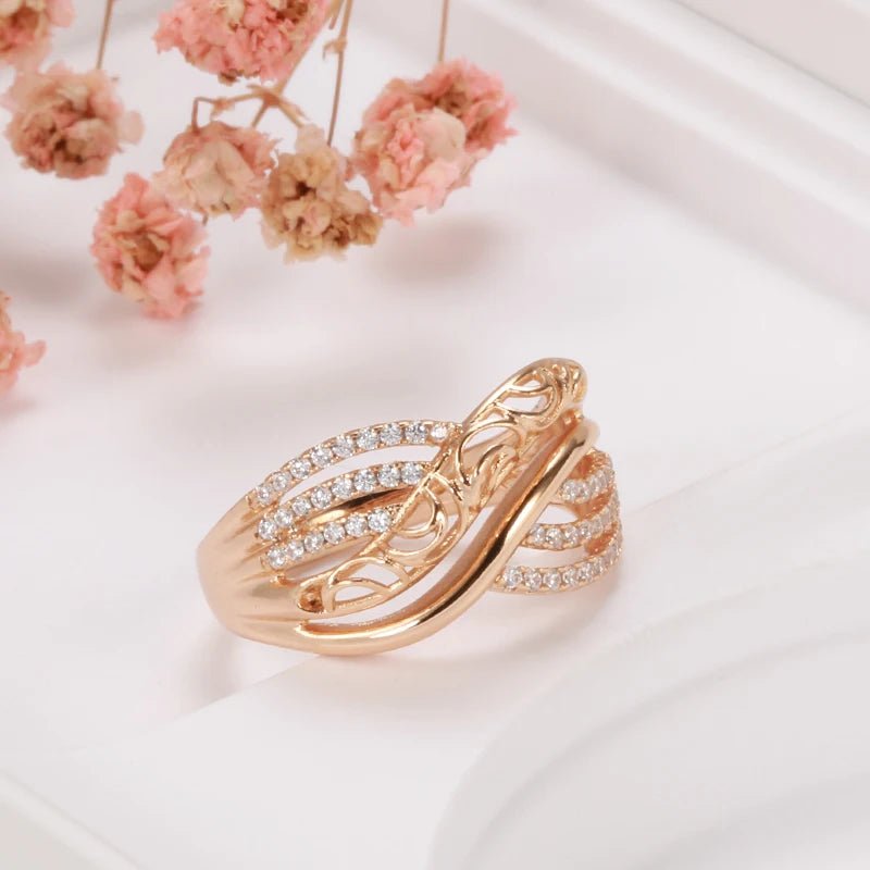 White Fancy 014 583 Rose Gold Casual Jewel Set
