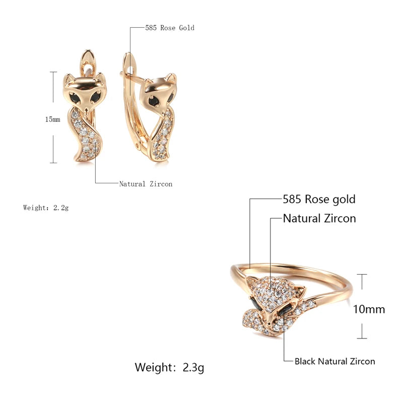 White Fancy 006 Copper Casual Jewel Set