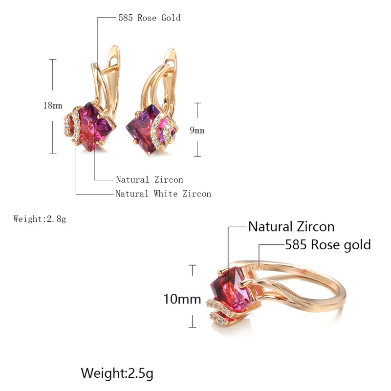 White Fancy 031 583 Rose Gold Casual Jewel Set