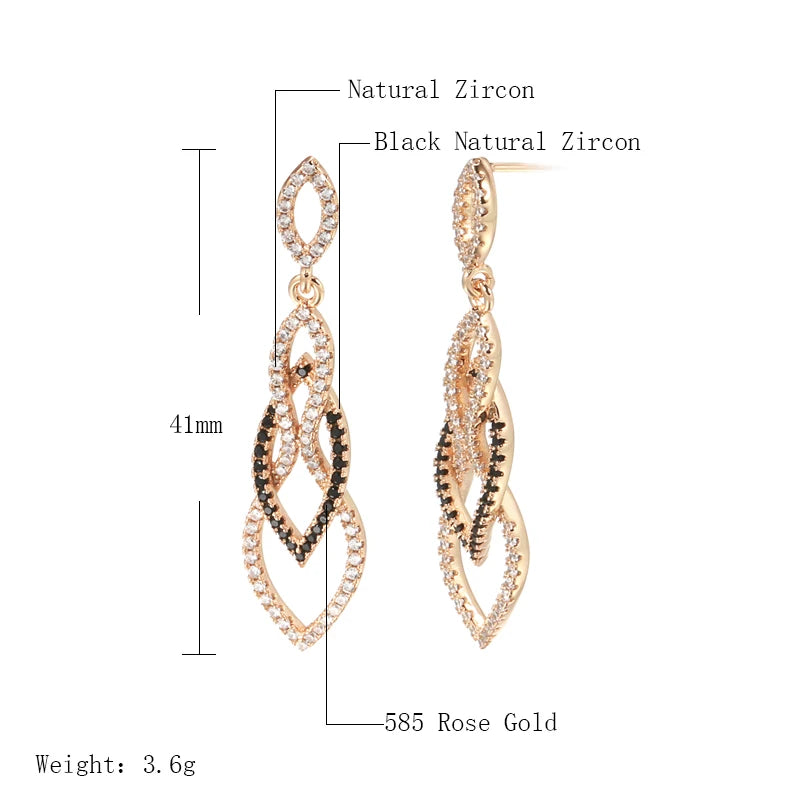 High Quality Daily Fancy Gold Colour Earrings 034