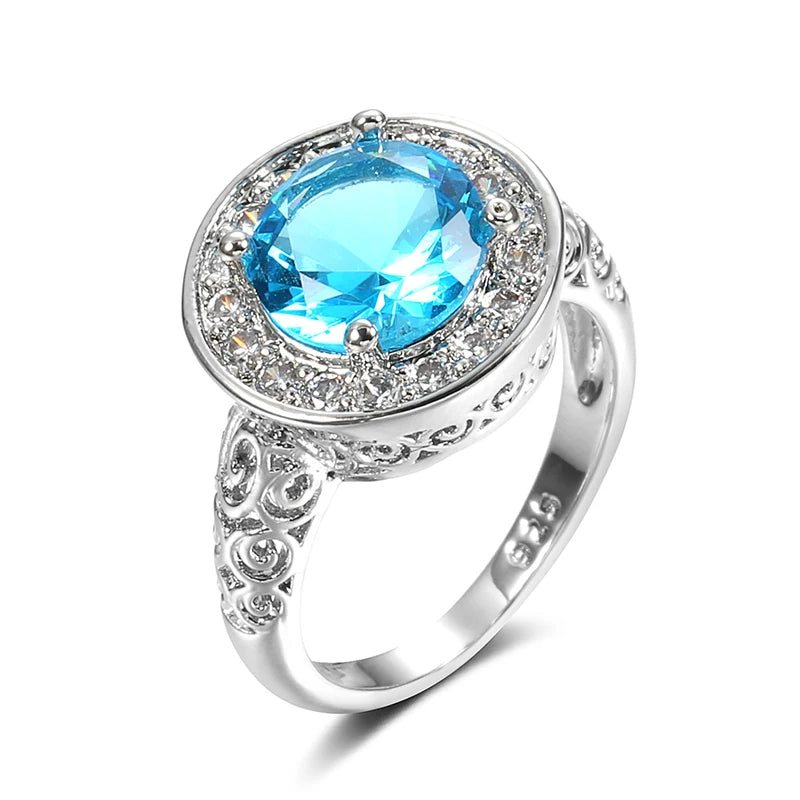 Best Luxury Shiny Gift Natural  Ring For Women 086