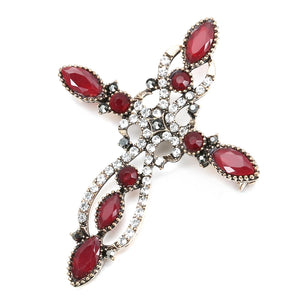 Fashion Textured 583 Gold Formal Brooch 009