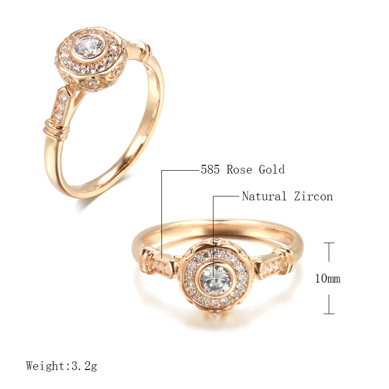 Best Luxury Shiny Gift Natural  Ring For Women 031