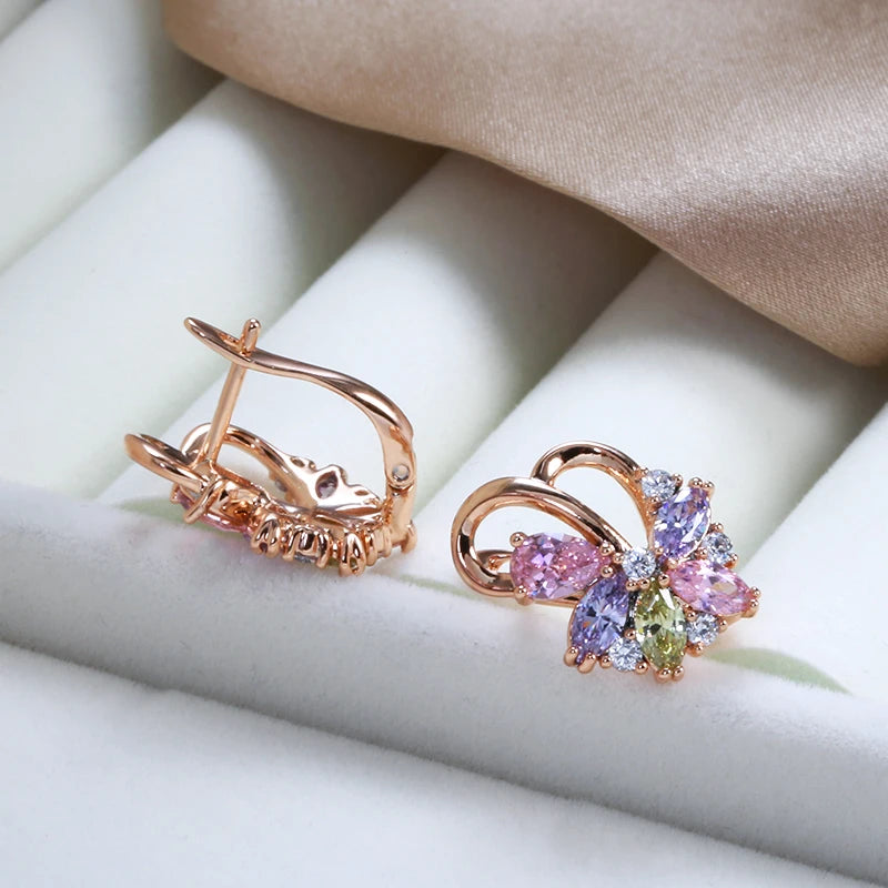 Hot 585 Rose Gold Earrings