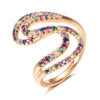 Trend Big Vintage Natural Glossy Metal Ethnic Bride Ring 088