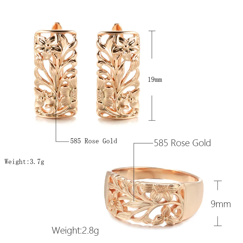 White Fancy 018 583 Rose Gold Casual Jewel Set