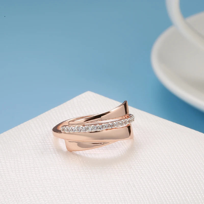 Trend Big Vintage Natural Glossy Metal Ethnic Bride Ring 041