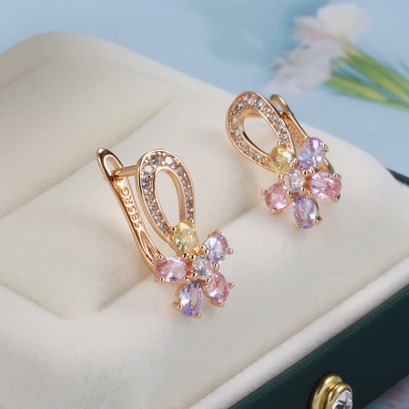 White Fancy 028 583 Rose Gold Casual Jewel Set