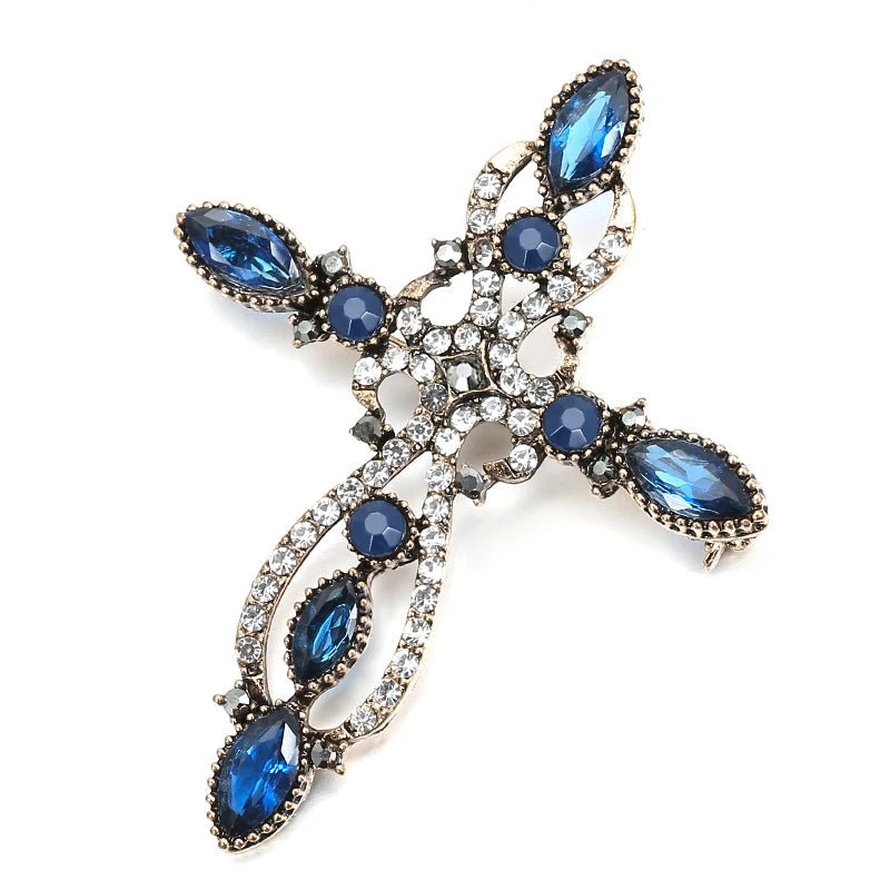 Fashion Textured 583 Gold Formal Brooch 009