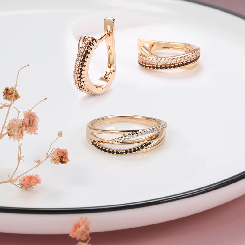 White Fancy 001 Copper Casual Jewel Set