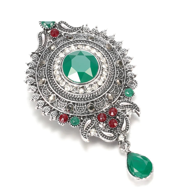 Fashion Textured 583 Gold Formal Brooch 012