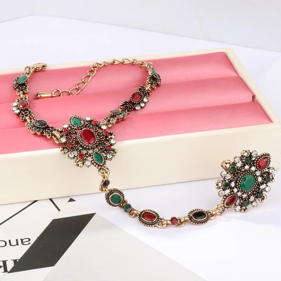 White Fancy 048 583 Rose Gold Casual Jewel Set