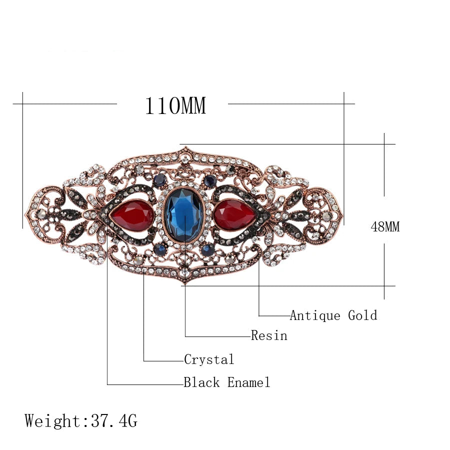 Fashion Textured 583 Gold Formal Brooch 004