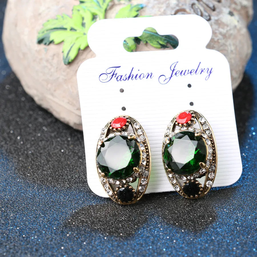 Colored Boho Textured Mixed Metals Travel Jewel Set 0003