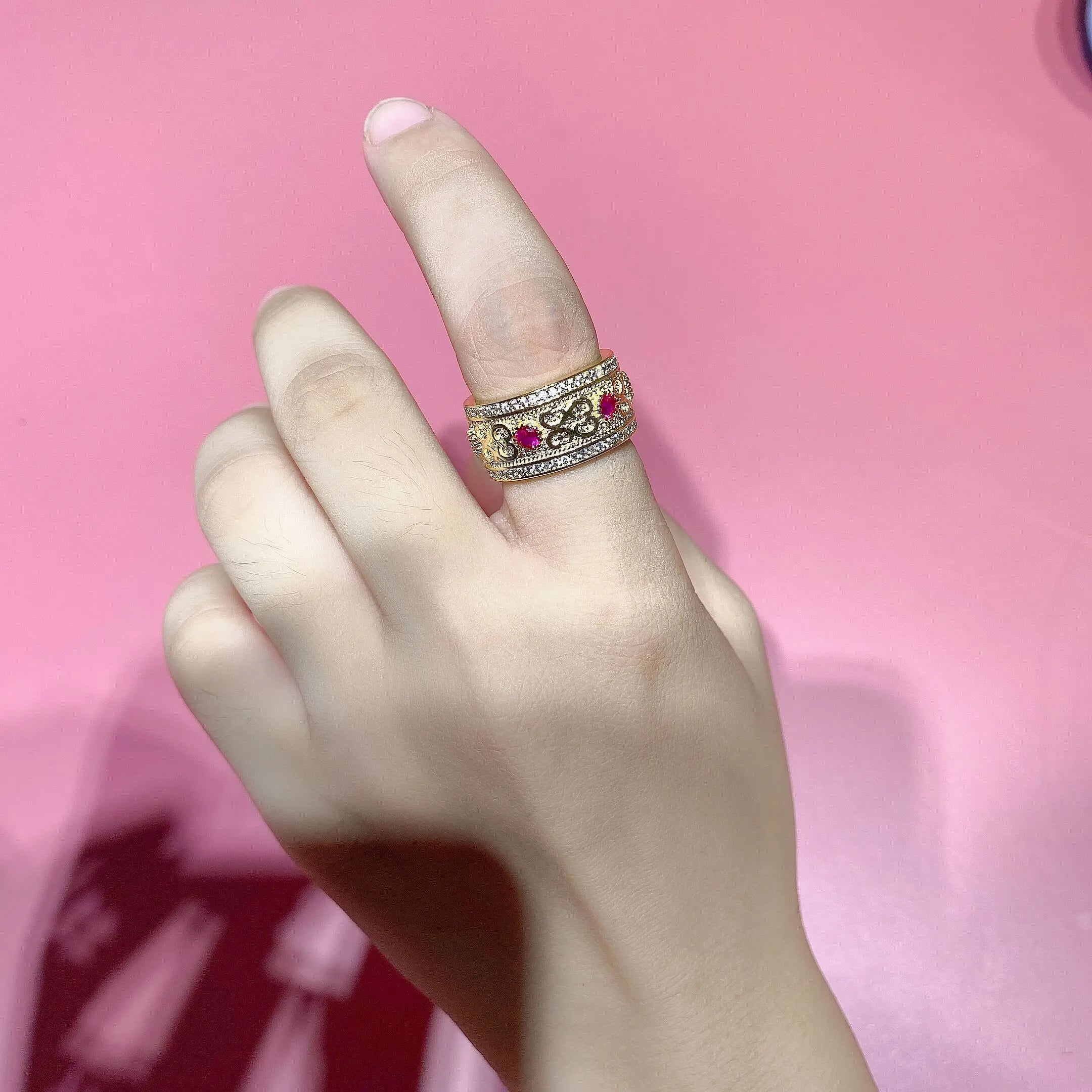 New Fashion Dubai Gold Ring for Women