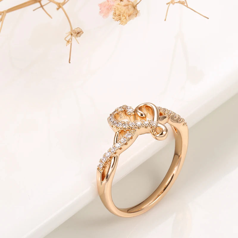 Trend Big Vintage Natural Glossy Metal Ethnic Bride Ring 081