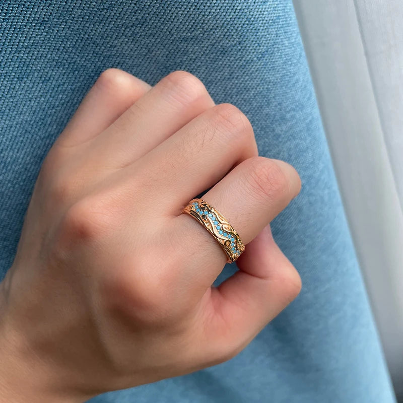 Best Luxury Shiny Gift Natural  Ring For Women 013