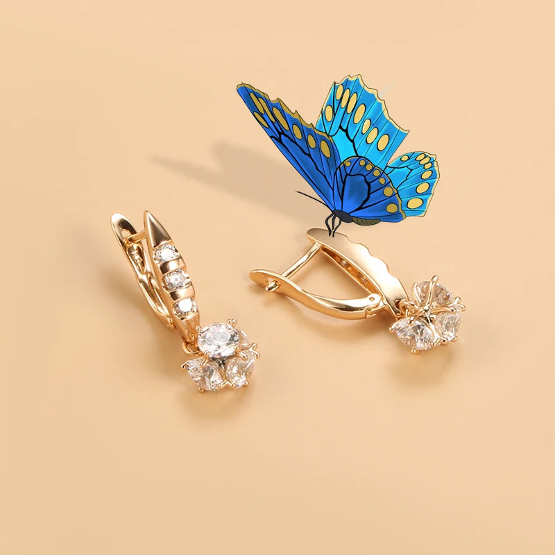 High Quality Daily Fancy Gold Colour Earrings 067