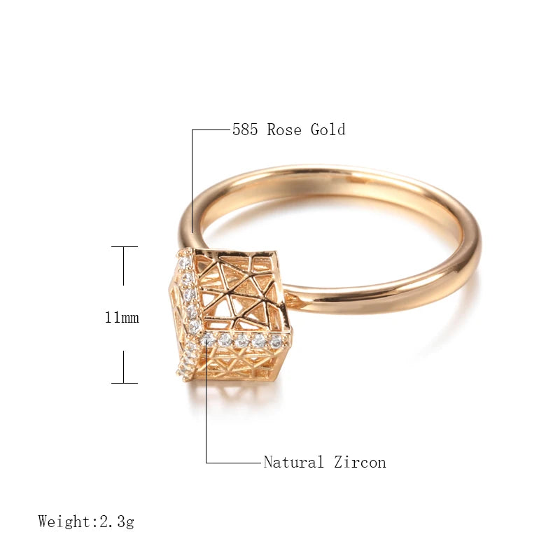 Best Luxury Shiny Gift Natural  Ring For Women 036