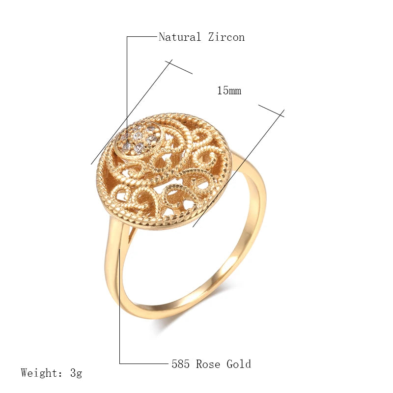 Best Luxury Shiny Gift Natural  Ring For Women 064