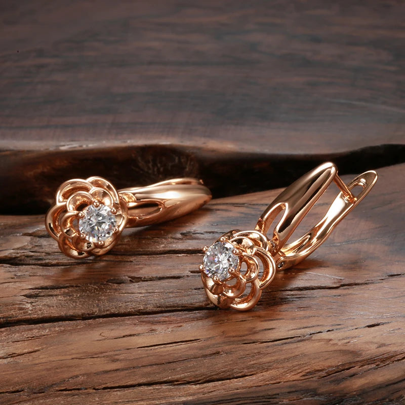 White Fancy 015 583 Rose Gold Casual Jewel Set