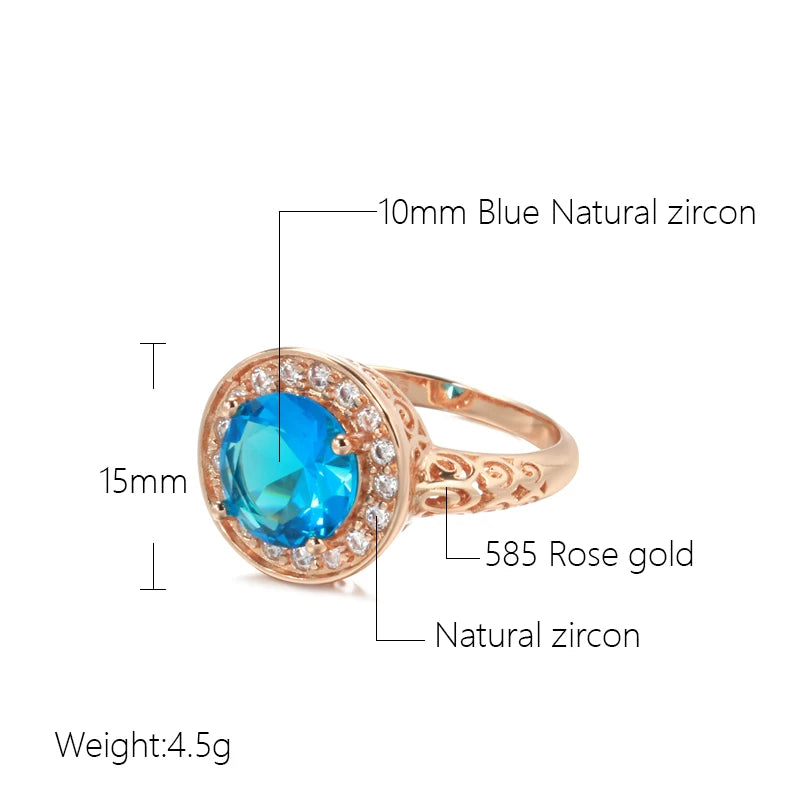 Best Luxury Shiny Gift Natural  Ring For Women 086