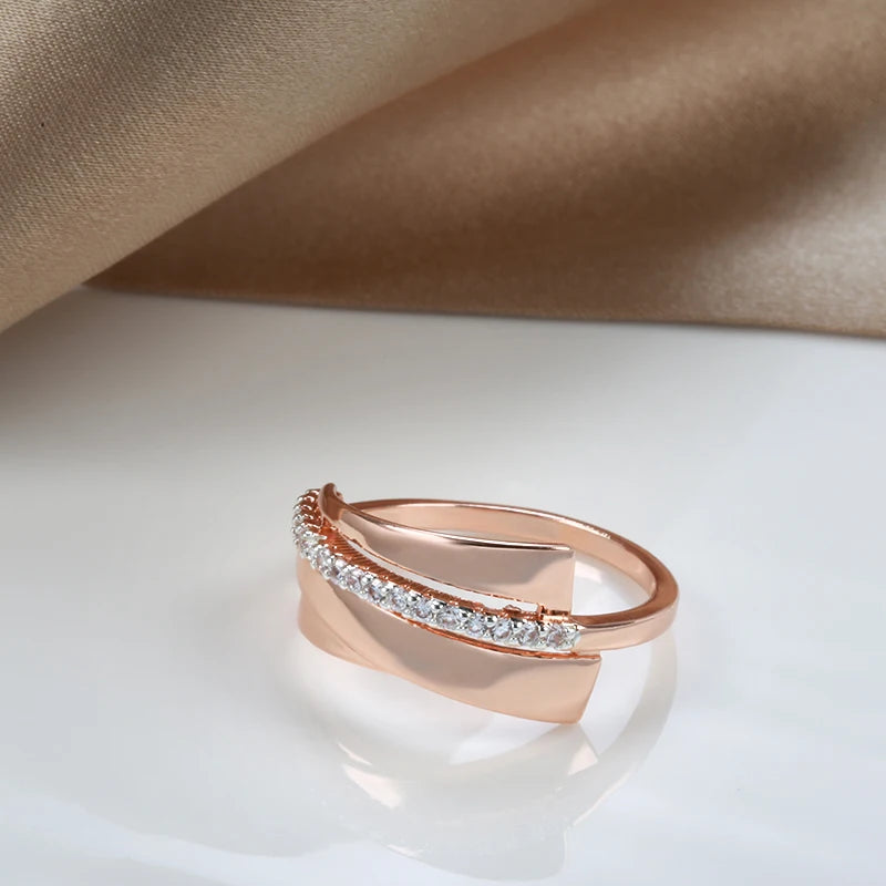 Trend Big Vintage Natural Glossy Metal Ethnic Bride Ring 041