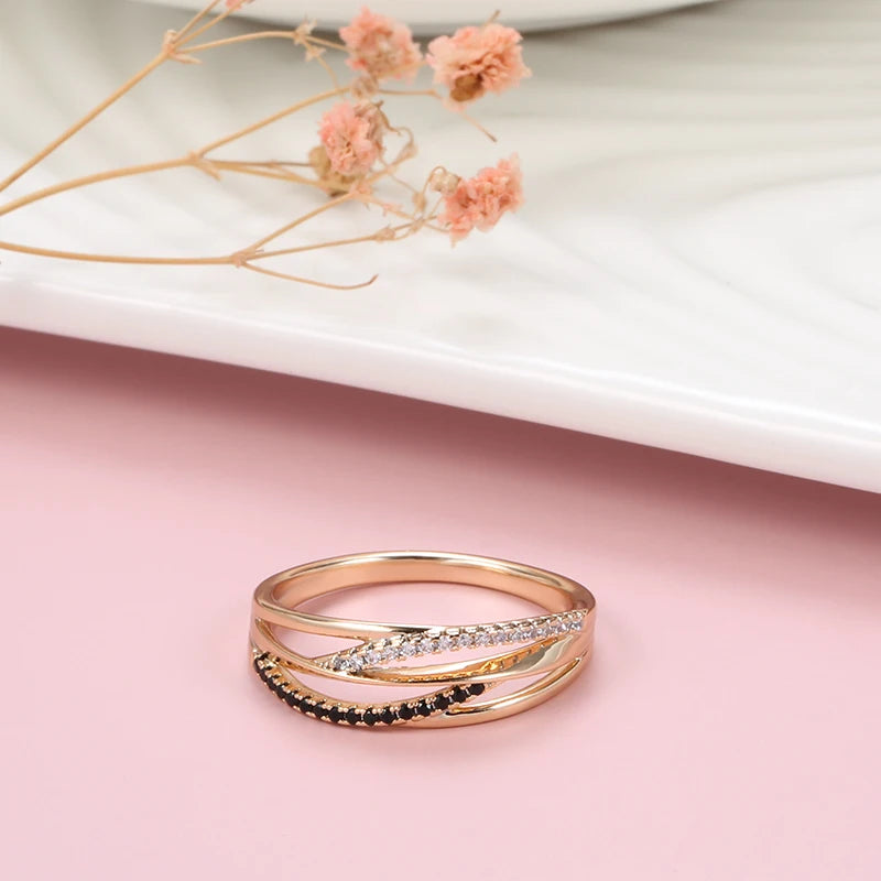 White Fancy 001 Copper Casual Jewel Set