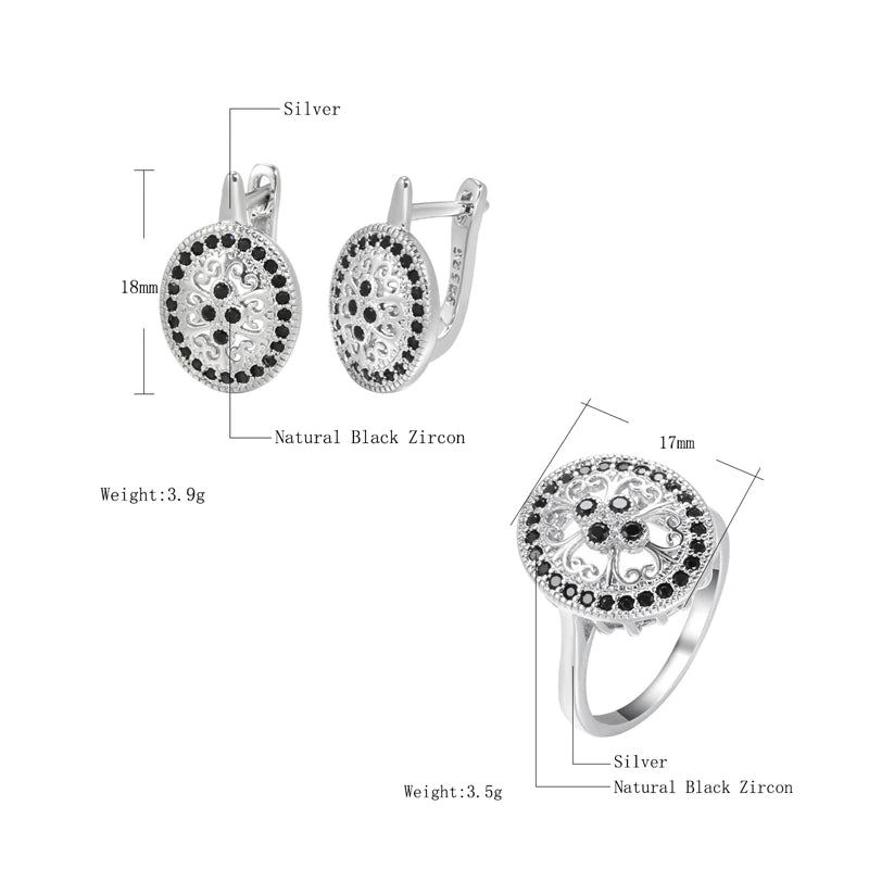 Colored Boho Textured Mixed Metals Travel Jewel Set 0012