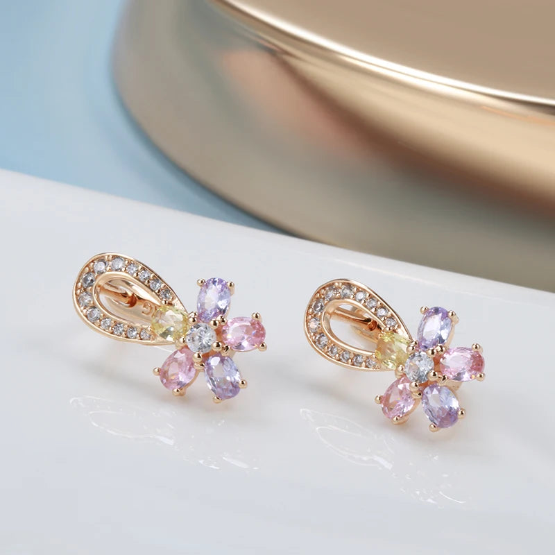 White Fancy 028 583 Rose Gold Casual Jewel Set