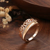 Luxury Rose Gold Ethnic Bride Wedding Rings