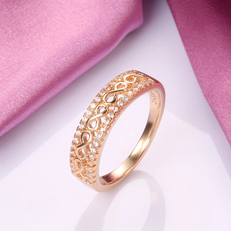 Trend Big Vintage Natural Glossy Metal Ethnic Bride Ring 064
