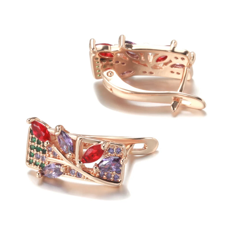 High Quality Daily Fancy Gold Colour Earrings 074