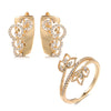 White Fancy 042 583 Rose Gold Casual Jewel Set