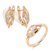 White Fancy 029 583 Rose Gold Casual Jewel Set