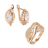 White Fancy 014 583 Rose Gold Casual Jewel Set