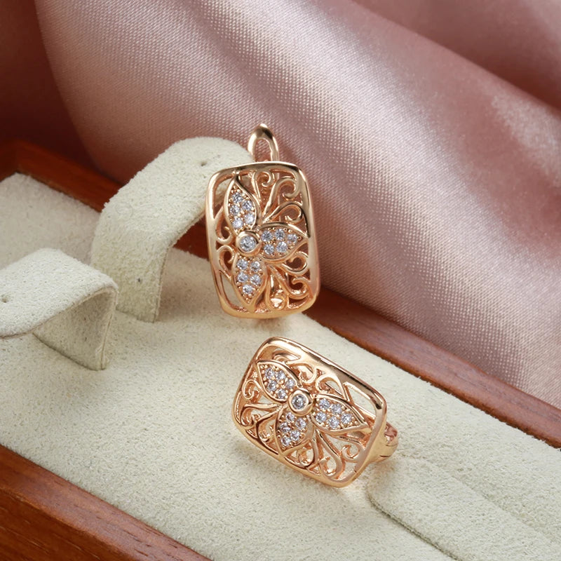 White Fancy 043 583 Rose Gold Casual Jewel Set