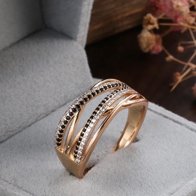 Trend Big Vintage Natural Glossy Metal Ethnic Bride Ring 028