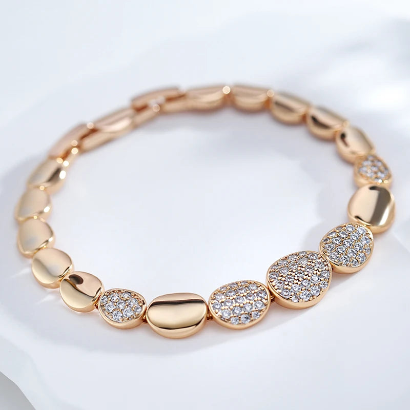 Fashion Oval Link Luxury Natural Fine Bracelets
