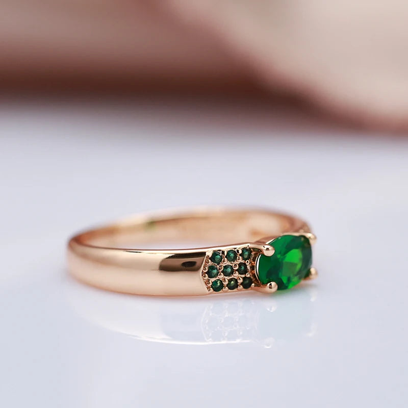 New Emerald Oval Cut Ring