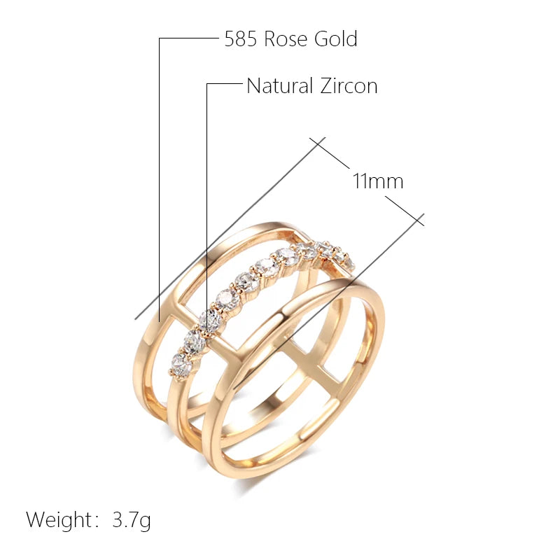 Best Luxury Shiny Gift Natural  Ring For Women 042