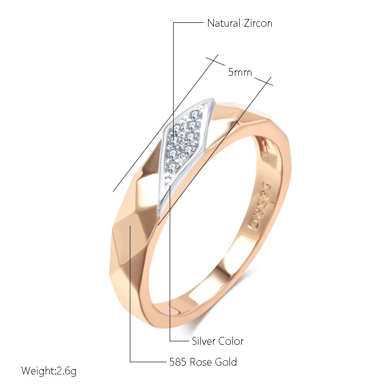 Luxury Natural Bride Silver Design Fine Rings