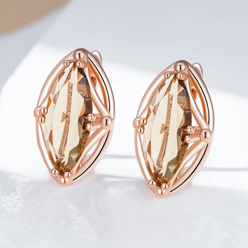 High Quality Daily Fancy Gold Colour Earrings 093