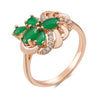 Trend Big Vintage Natural Glossy Metal Ethnic Bride Ring 066