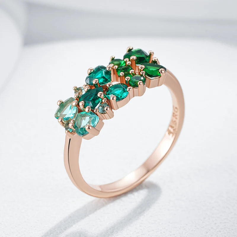 Best Luxury Shiny Gift Natural  Ring For Women 044