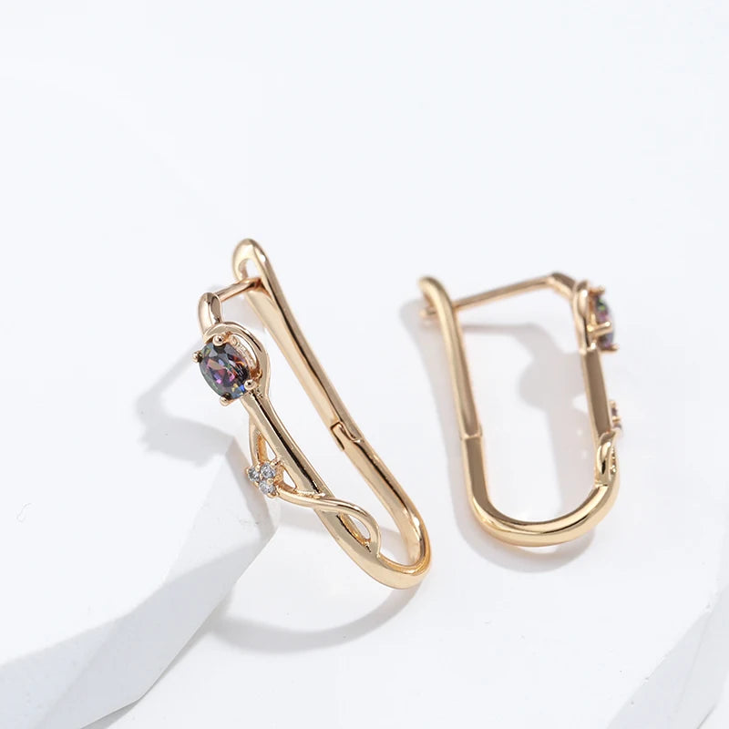 High Quality Daily Fancy Gold Colour Earrings 024