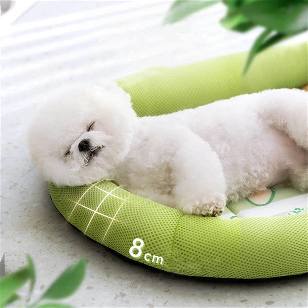 New Summer Cooling Pet Cat Bed Cushion Ice Pad Dog Sleeping Square Mat for Puppy Dogs Cats Pet Kennel Top Quality Cool Cold