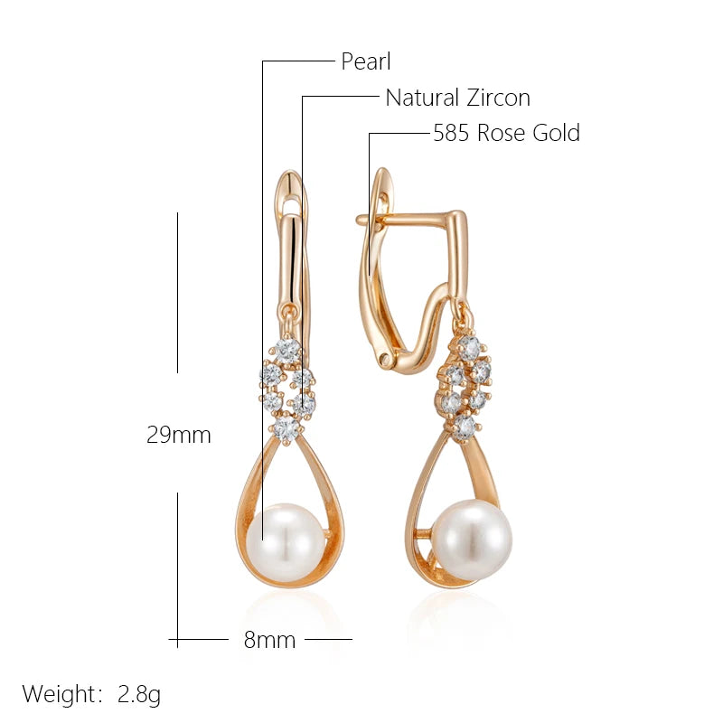 High Quality Daily Fancy Gold Colour Earrings 086
