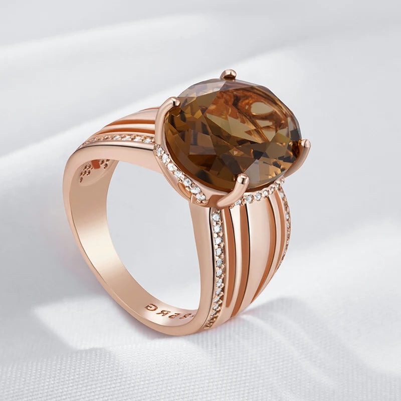Natural zircon ring, earrings, and necklace set for women by Legacy Magics, featuring sparkling zircon stones and elegant jewelry design.